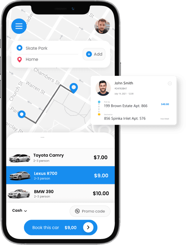 taxi app development company